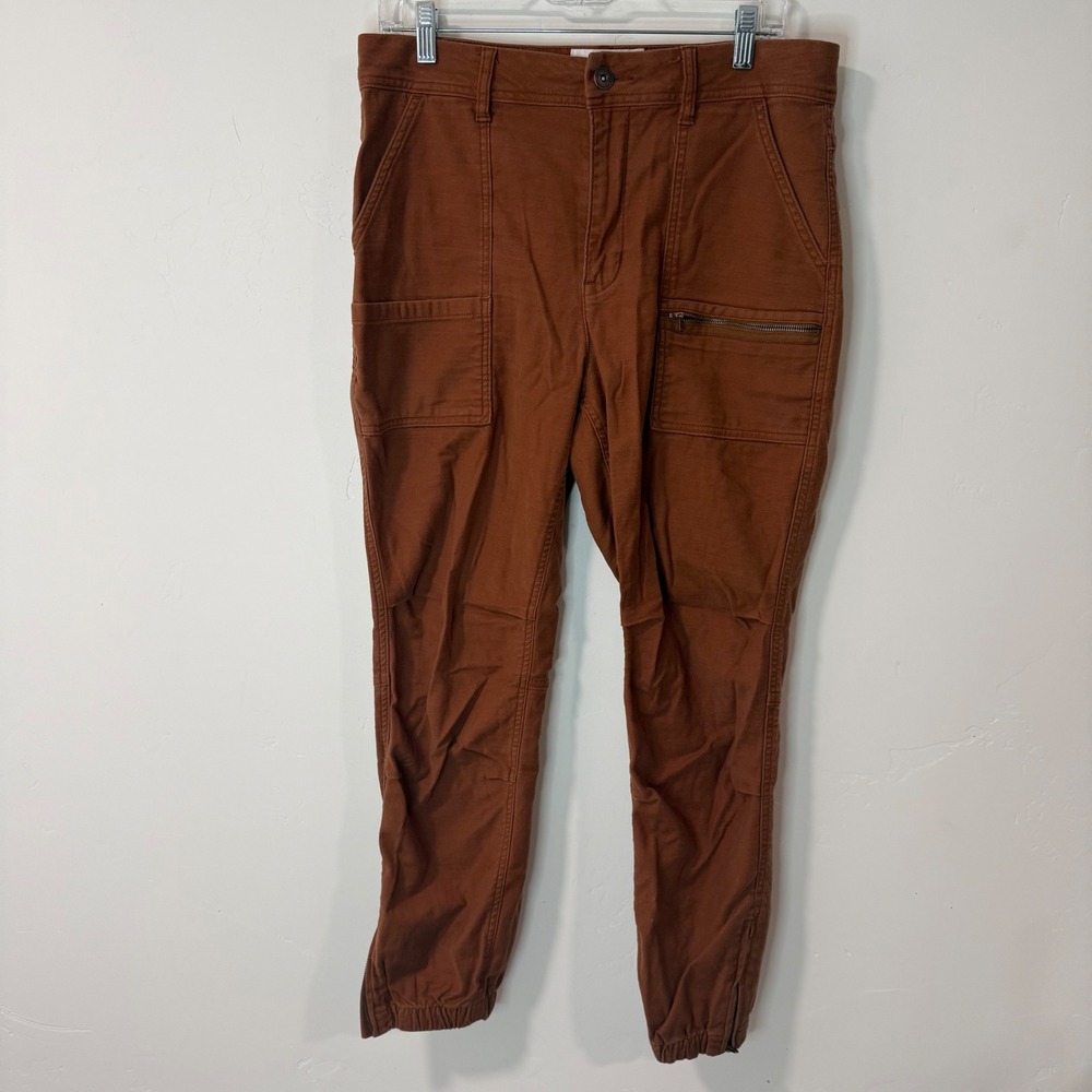 REI Co-op Womens Trailsmith Jogger Cargo Pants 12 Rust Brown Utility Outdoor